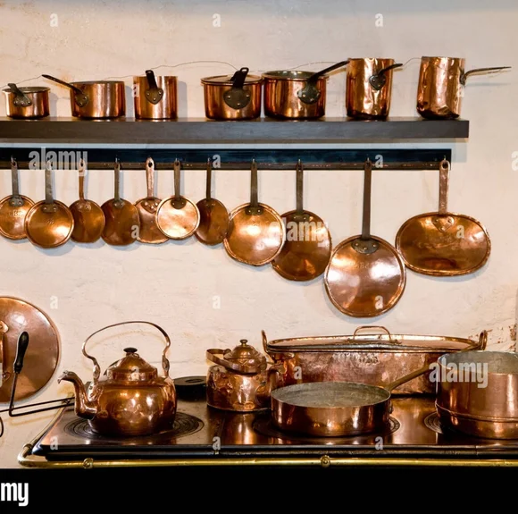 Vintage Copper Etched Tray Platter Bowl - Picture 9 of 9